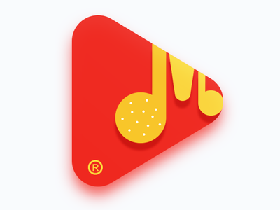 McDonald's & MUSIC Branding design branding design flat icon illustration logo music