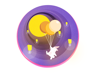 Happy Mid-Autumn Festival design dribbble flat illustration ui