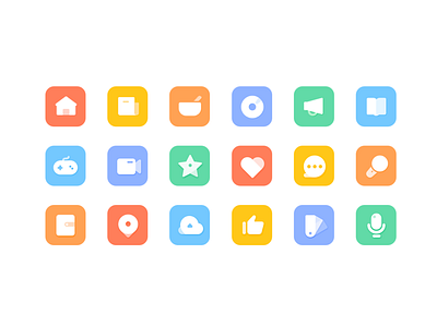 Candy Color Icon design dribbble icon illustration logo ui