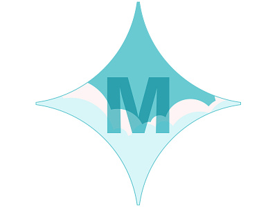 M clouds identity logo