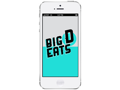 Big D Eats App app dallas identity logo
