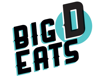 Big D Eats dallas identity logo restaurants