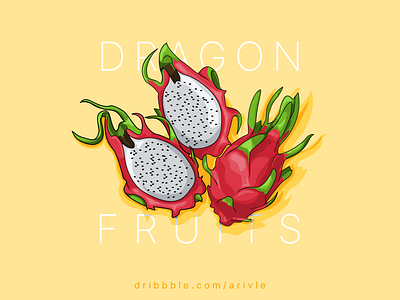 Dragon Fruits design dragon fruits illustration inkscape portrait vector