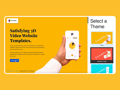 Protodeo.com — Satisfying 3D Video Website Templates 3d animation app blender branding javascript logo mern motion graphics node protodeo side project startup web app