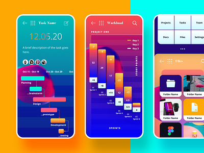 Dynamo UI Kit colours futuristic gradients icons mobile mockups productivity responsive sketch styles symbols typography ui ui kit