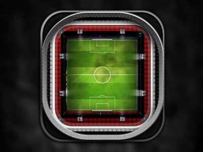 Football Stadium Icon 3d boots football ios lighting photoshop pitch soccer stadium