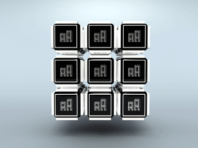Typik's Cube 3d animation cube gif rubiks typiks