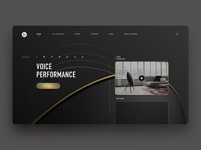 Beoplay official website design home page sketch ui web design
