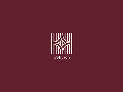 Oblivion Logo art brand clean design geometric geometry icon identity lines logo mark negative space symbol type whole