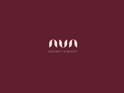 Nun Logo beauty brand christian church clean decent faith fashion font humble icon identity letter logo mark nun symbol type