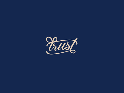 Trust Logo brand carring clean connection cute faith font icon identity logo love mark symbol trust type typography