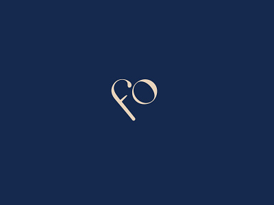 FO Logo brand clean fashion fo font heart icon identity illusion logo love mark negative space shape symbol type typography