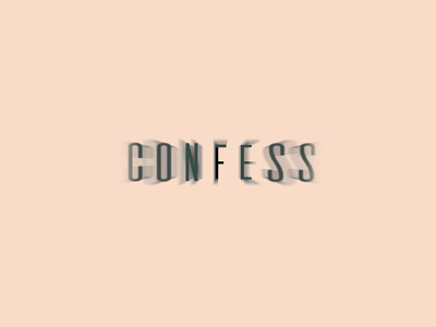 Confess Logo brand clean cnfession confess font honest icon identity kind logo mark symbol text type typo