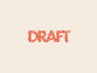 Draft Logo artist brand clean create draft draw font icon identity logo mark paint scribble symbol type typeface typography