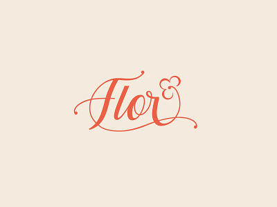 Flor Logo beauty bloom blossom flor floral flower flowers font icon leaf leaves letters logo mark negative space type typography