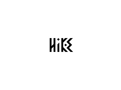 Hike Logo alpinist brand climb font hike hill icon identity logo mark mountain symbol text type typo typography word
