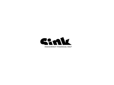 Sink Logo advice bankrupt boat brand broke cash consultant finance float font help identity logo mark money sink symbol titanic type