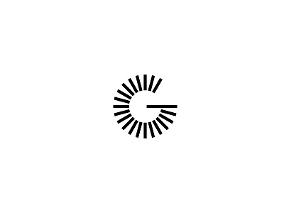 G Logo brand circle clean font geometric icon letter lines logo mark negative space round simple symbol type typography