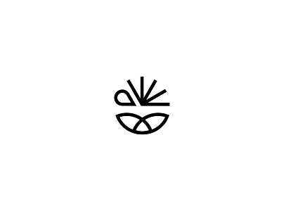 Scenery Logo circle clean cream drop eco geometric green icon juice leaves lines logo mark oil round scenery sun symbol tea water