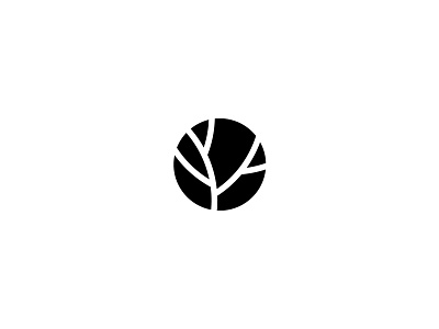 Leaf Logo brand circle eco fresh grow icon leaf lines logo mark moder nature negative space round simple symbol tea tree