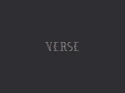 Verse Logo band brand clean font icon identity lines logo mark music song sound symbol type verse wedding wordmark words