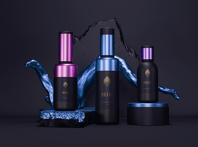 Heitz Hair Care beauty body brand care clean cosmetics design gold hair icon identity line logo luxury mark products styling symbol