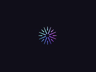 Light Logo brand candle clean design explode galaxy geometric gradient icon identity light lines logo mark rise shine star sun symbol