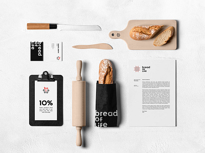 Bread of Life - Branding bake bakery brand bread clean design flour flower folklore icon identity logo mark packaging pattern romanian symbol traditional typography