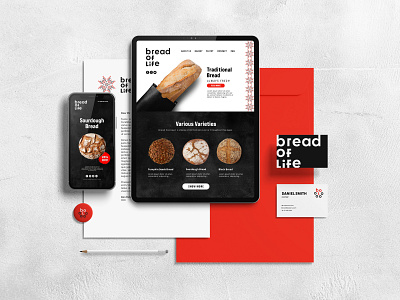 Bread Of Life - Branding bake bakery brand bread clean design flour folklore icon identity life logo mark romania symbol traditional wheat