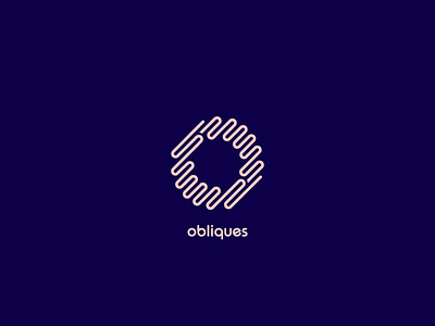 Obliques Logo brand clean combination diagonal icon identity letter lines logo mark negative space o oblique pipes rise symbol type typeface