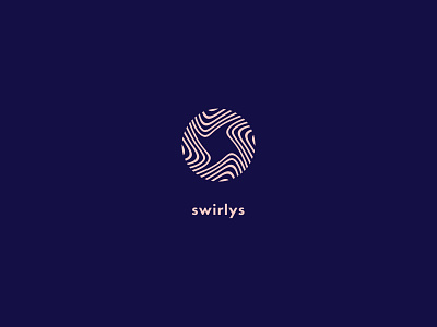 Swirls Logo brand circle clean curves icon identity illusion line logo mark negative space optic optical illusion round swirl symbol wave waves