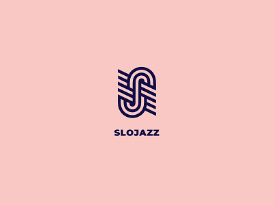 Slo Jazz Logo brand clean combination festival icon identity jazz line lines logo mark music negative space s slow swing symbol type