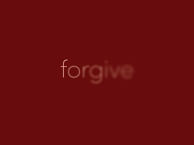 Forgive Logo brand church clean fade faith font forget forgiveness icon identity kind logo love mark symbol type typeface typography