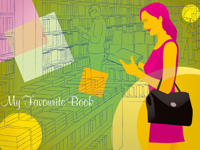My Favourite Book book store graphic koichi fujii shopping woman