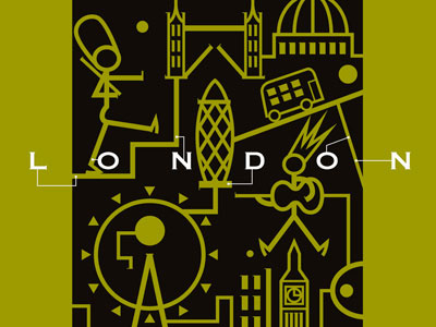 London holiday travel city illustration design koichi fujii