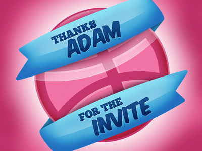 1st Shot dribbble invite thanks