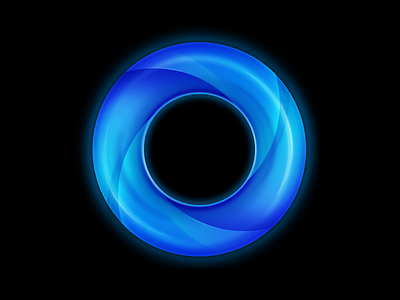 Gradients and Highlights blue circle gradient highlight icon swirl teal unused