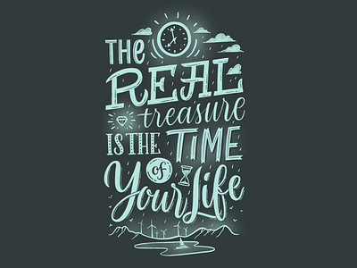 A real treasure calligraphy handwritten illustration ipadlettering lettering type typography