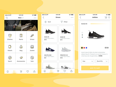Exploration | E-Commerce Mobile App apps ecommerce mobile shopping