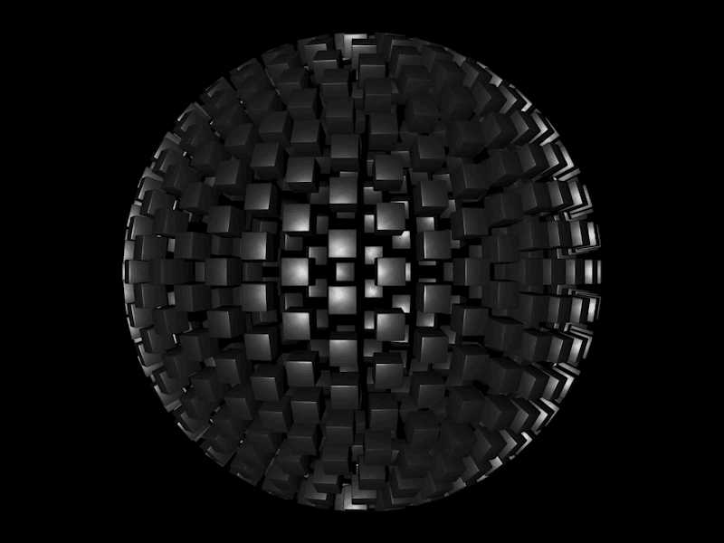 Sphere Animation 3d animation animation 3d c4d cinema cinema 4d cube dark design form gif motion sphere ui