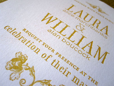 Letterpressed Wedding Invites letterpress typography wedding