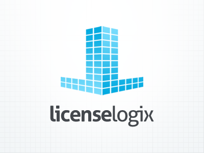 LicenseLogix blue logo modern