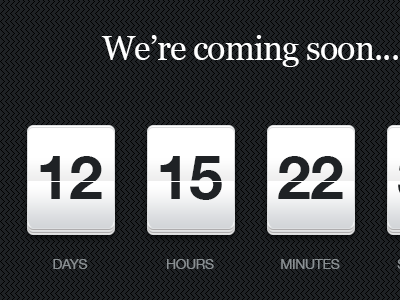 Countdown Timer coming soon countdown timer