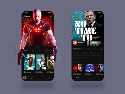 Daily UI Challenge - OTT App amazon prime videos app app design application clean dailyui dark app dark ui designworkshop entertainment media mobile app netflix ott app ott platform streaming app tv app uidesign ux design