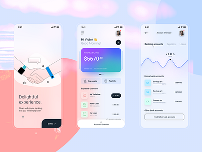 Fintech Mobile App app app design bank banking app clean designworkshop finance finance app financial app fintech fintech app mobile app pay payment app ui ui ux uidesign white