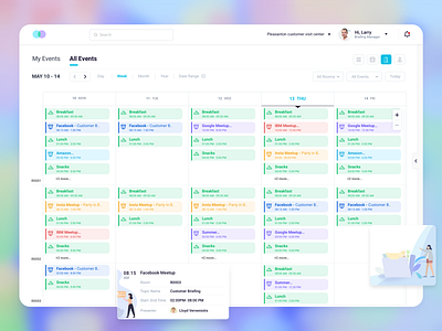 Event Management App Concept assign calendar chart clean dashboard design designworkshop event event management minimal pastel color planner schedule social stats ui ui ux white