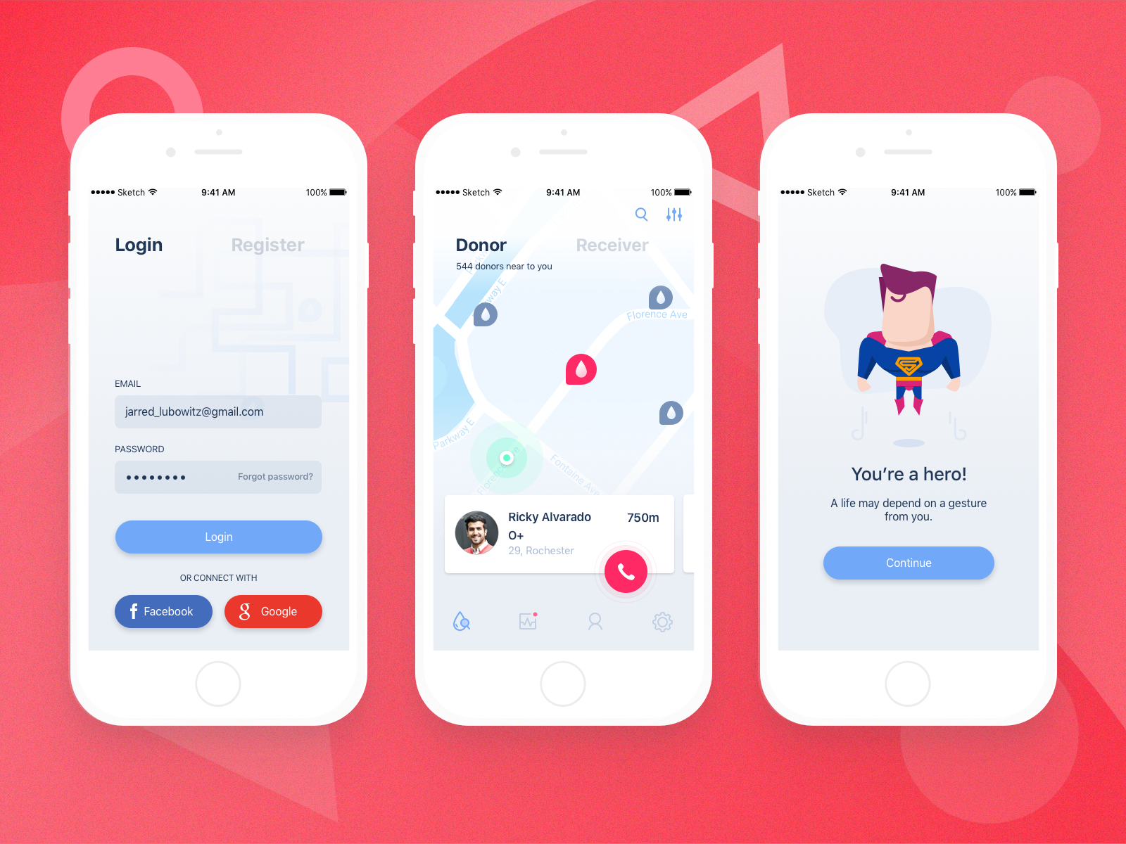 Blood Donor App Concept by Laijesh V Kumar on Dribbble