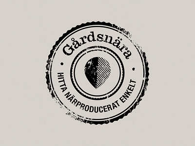 Gårdsnära branding identity logo vector