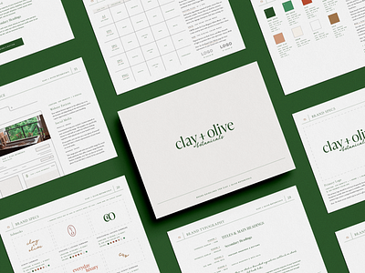 Brand Identity for clay + olive