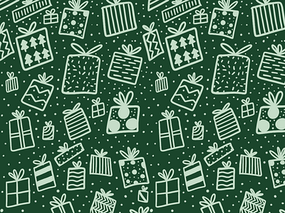 Illustrated Holiday Pattern